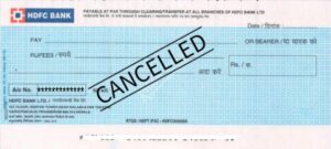 Cancelled Cheque